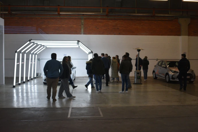 Practical exercise where participants performed a damage inspection during the Workshop Damage Review