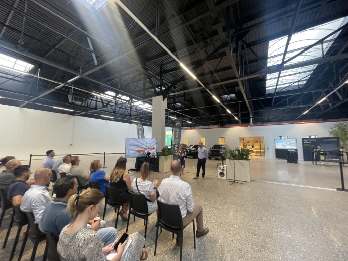 Foto van een vorige opleiding in het Delivery & Event Center van Care4fleets